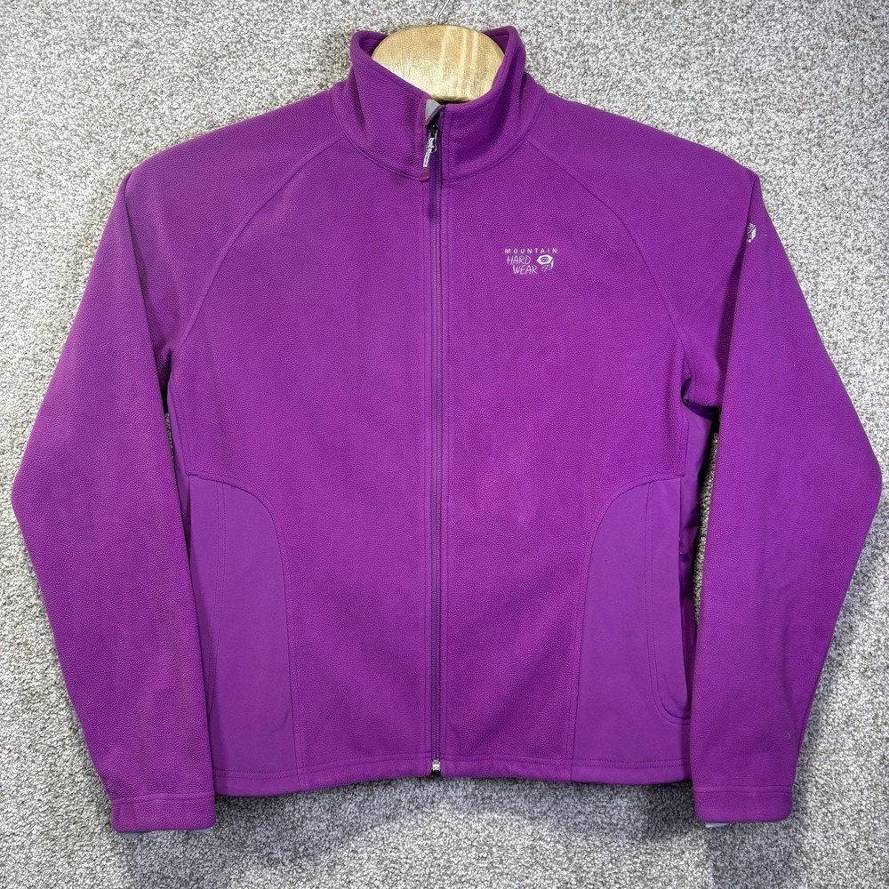 Mountain Hardwear Jacket‎ Womens XL Purple Fleece Full Zip Lightweight Hiking